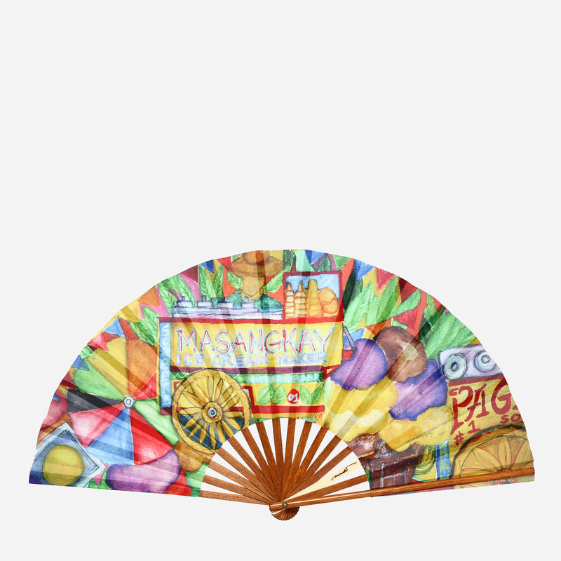 Tropiko by Kultura Bayanihan Hand Fan _ Ice Cream Cart