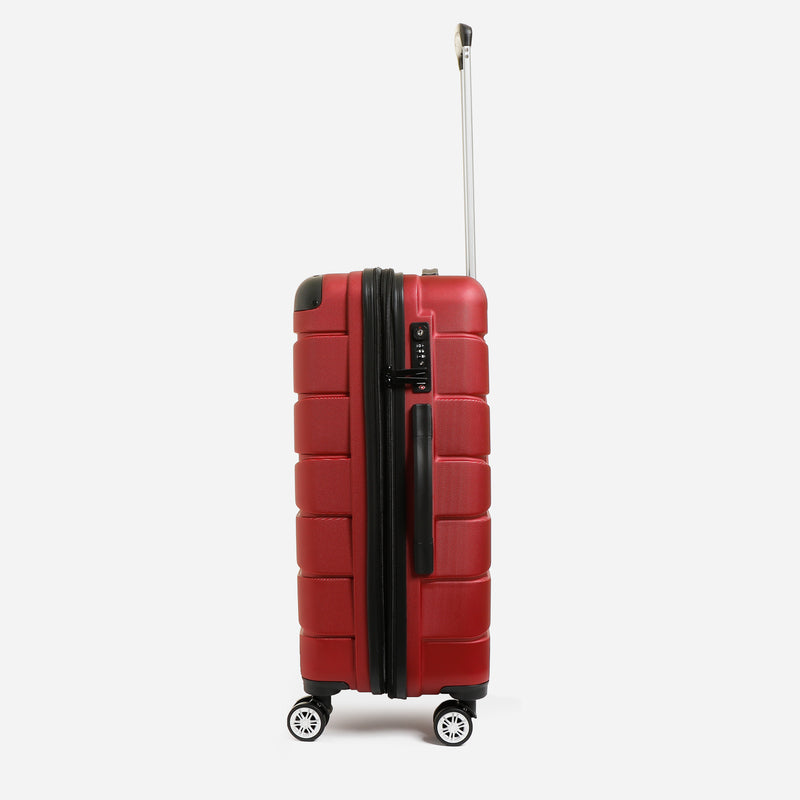 Travel Basic Argen 24-Inch Hard Case Luggage in Red