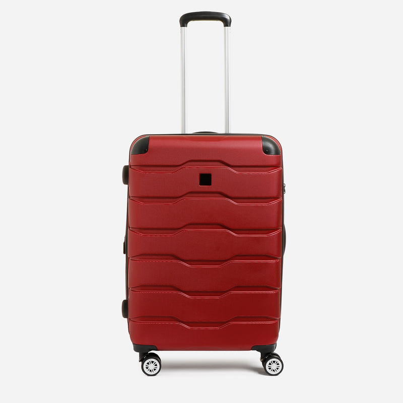 Travel Basic Argen 24-Inch Hard Case Luggage in Red