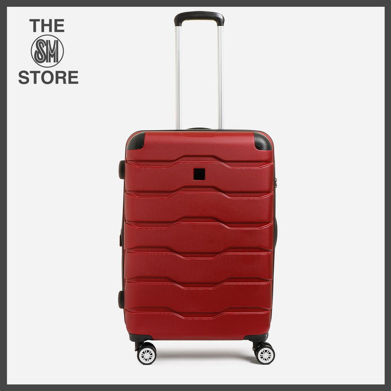 Travel Basic Argen 24-Inch Hard Case Luggage in Red