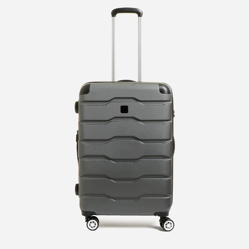 Travel Basic Argen 24-Inch Hard Case Luggage in Gray