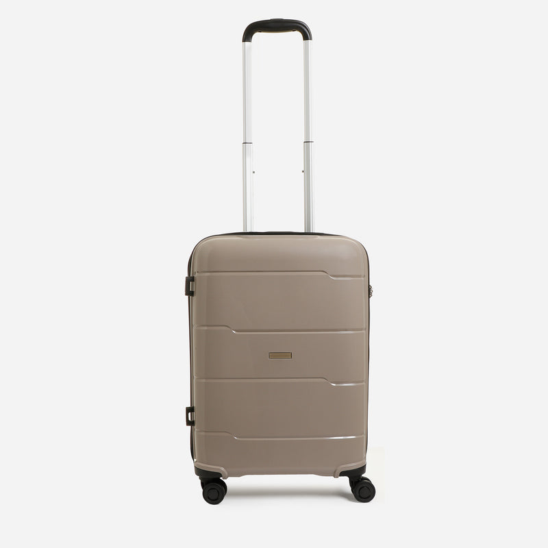 Travel Basic Chi 20-Inch Hard Case Luggage in Light Coffee