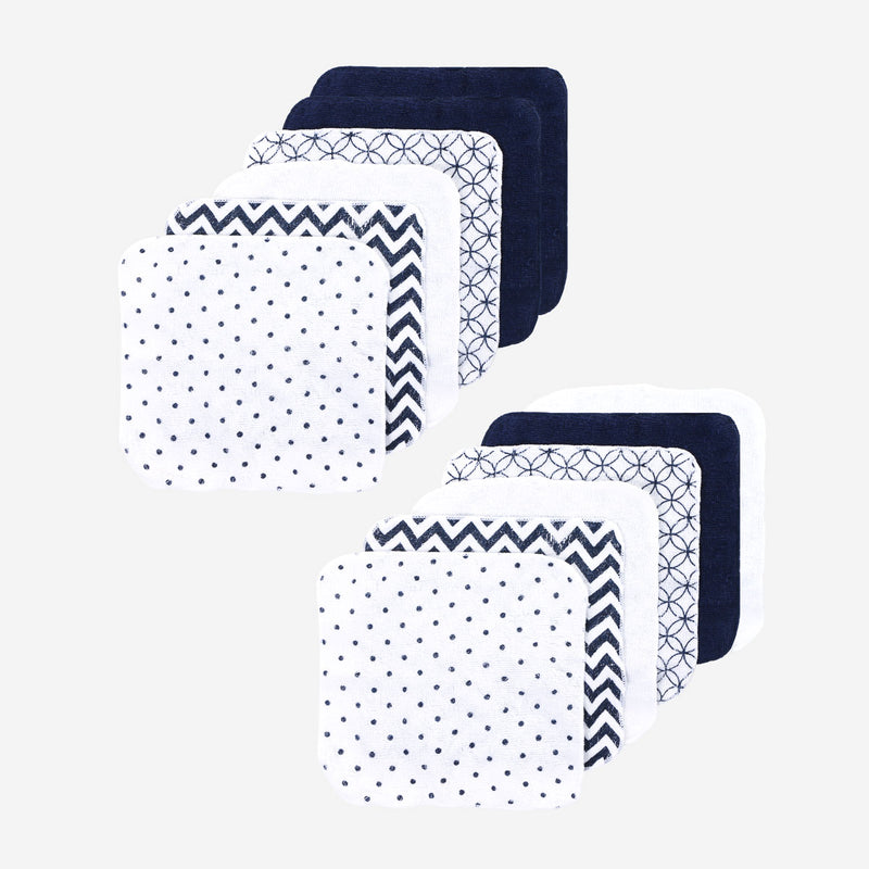 Bloom 12-Pack Washcloth Set 8x8in. _ Dark Blue