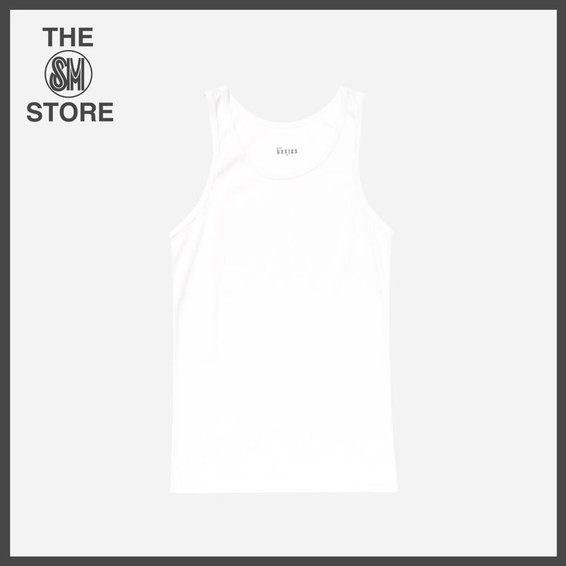 SM Basics Men_s 2-Piece Size Large Tank Top Set in White