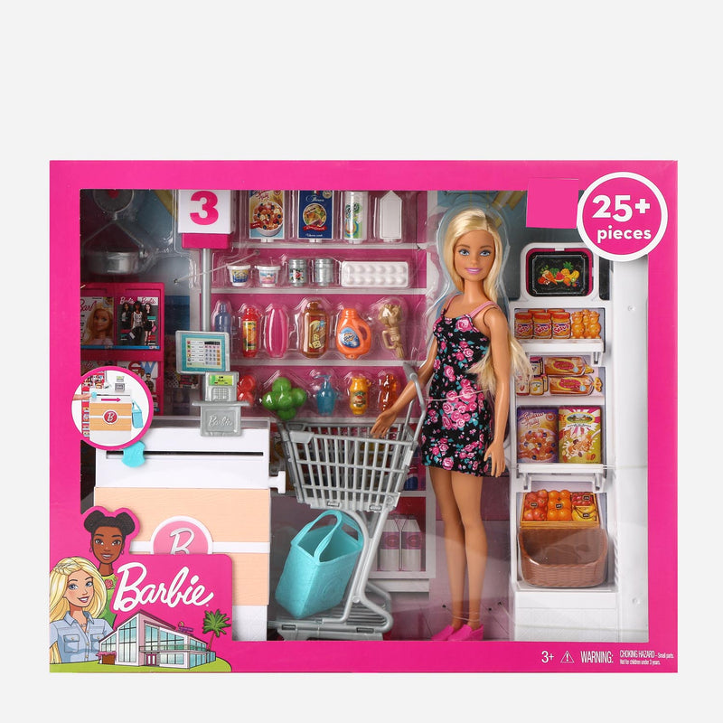 Barbie Doll and Supermarket Play Set