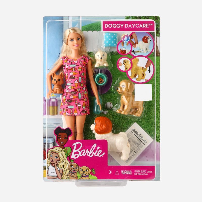 Barbie Doggy Daycare Doll & Pets