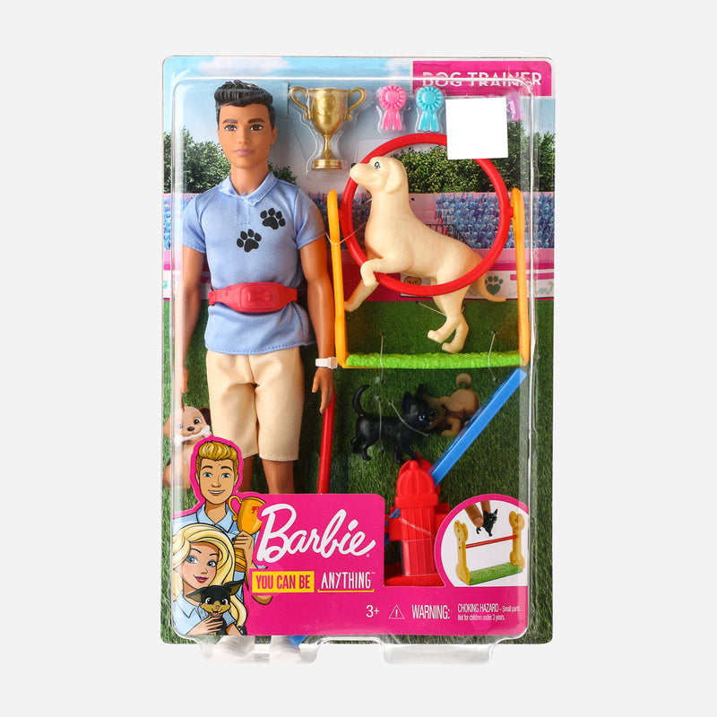 Barbie You Can Be Anything Ken Dog Trainer Play Set