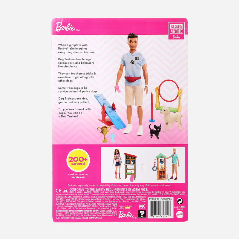 Barbie You Can Be Anything Ken Dog Trainer Play Set