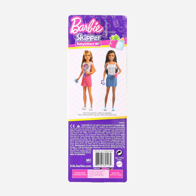 Barbie Skipper Babysitters Inc. Doll and Accessories