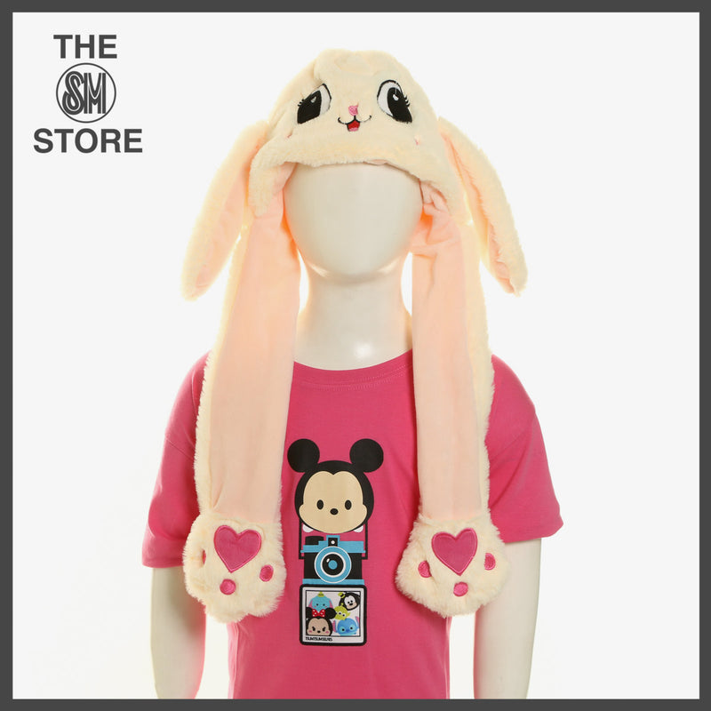 Toy Kingdom Cute Bunny Headgear with Moving Ears _ Peach