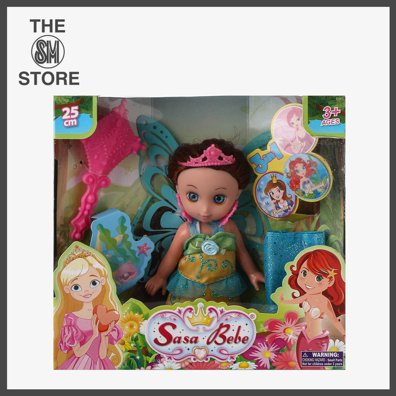 Toy Kingdom Sasa Princess Fairy Mermaid Doll 6in.