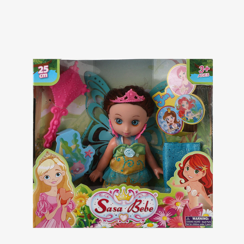 Toy Kingdom Sasa Princess Fairy Mermaid Doll 6in.