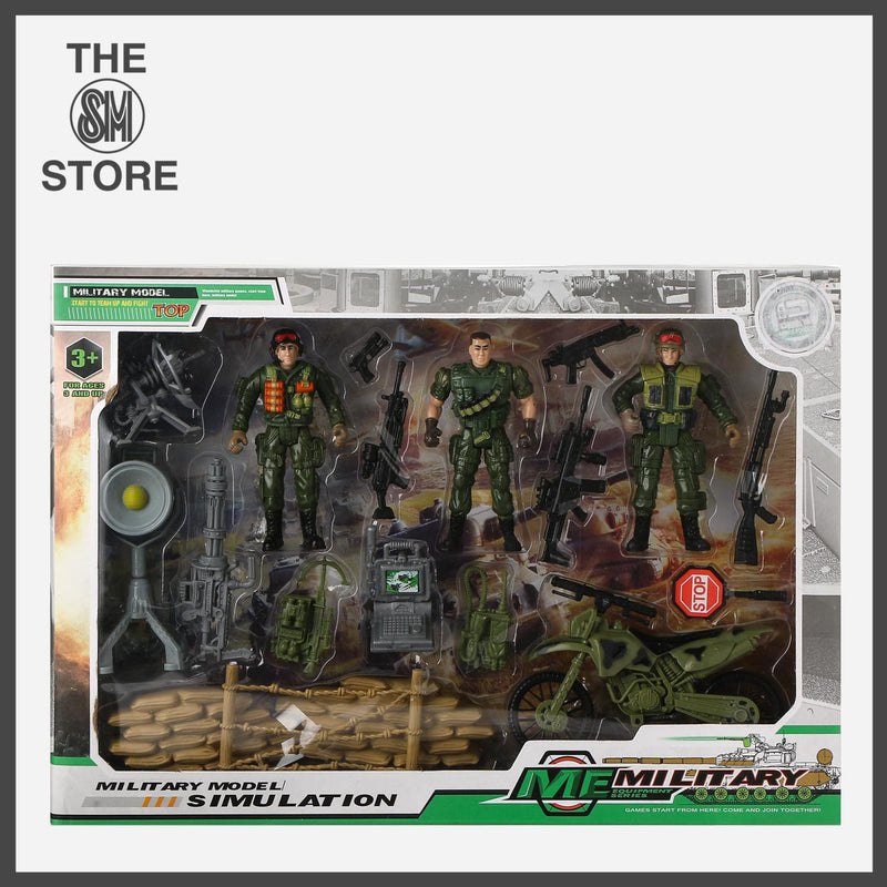 Toy Kingdom 17-Pack Military Play Set