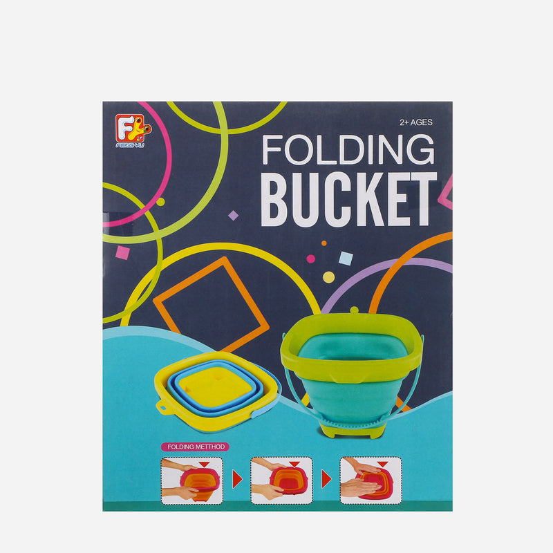 Toy Kingdom Folding Bucket with Shovel _ Green