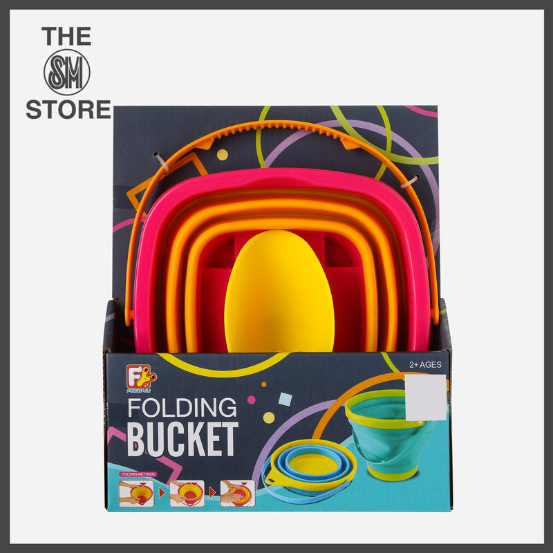 Toy Kingdom Folding Bucket with Shovel _ Pink