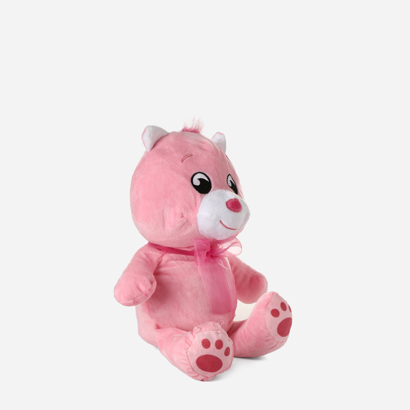 Toy Kingdom Happy Bear Plush 16in. _ Pink