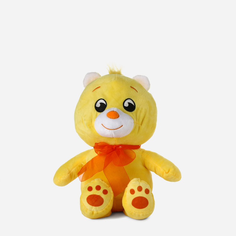 Toy Kingdom Happy Bear Plush 14in. _ Yellow