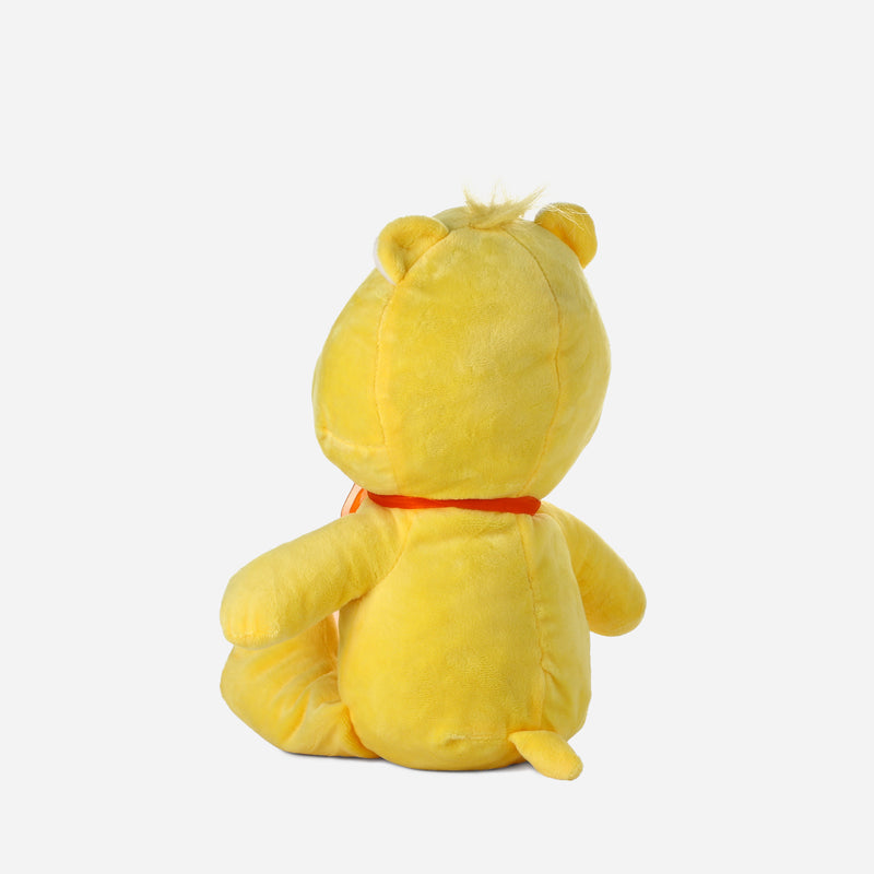 Toy Kingdom Happy Bear Plush 14in. _ Yellow