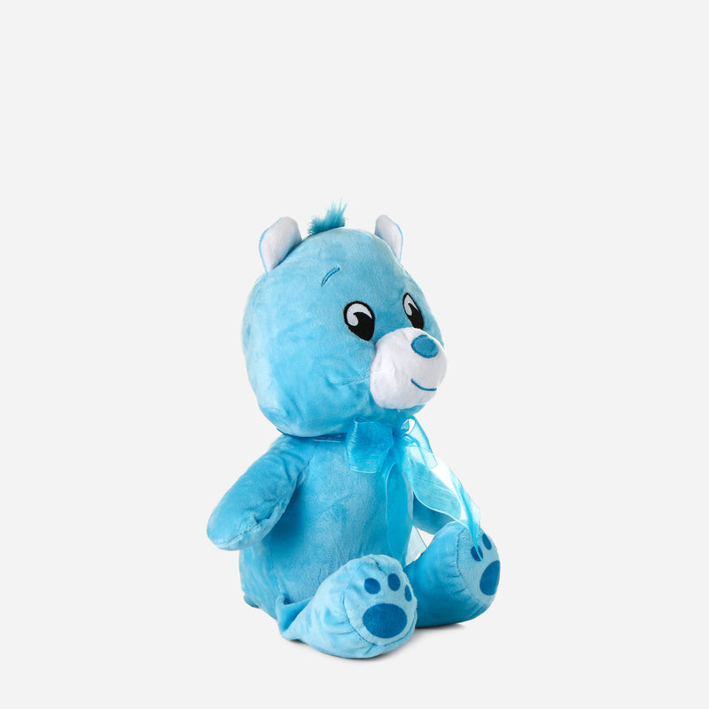 Toy Kingdom Happy Bear Plush 16in. _ Blue