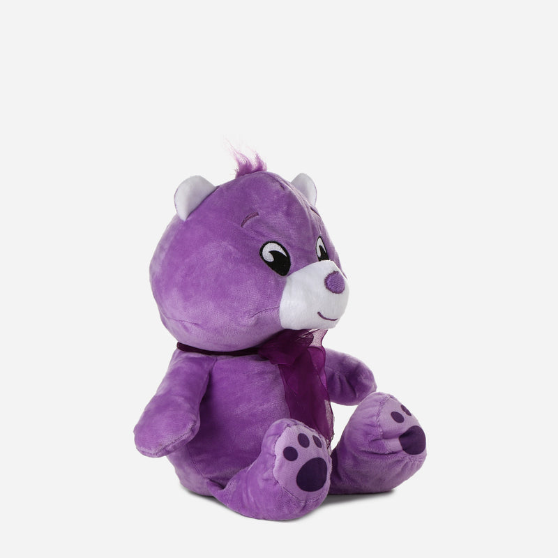 Toy Kingdom Happy Bear Plush 14in. _ Purple