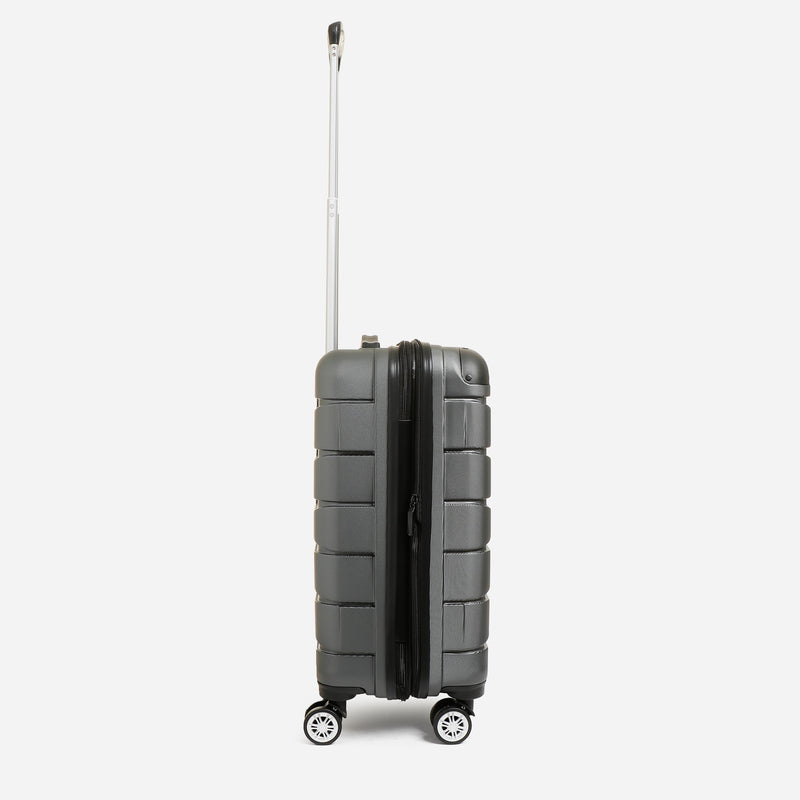 Travel Basic Argen 20-Inch Hard Case Luggage in Gray