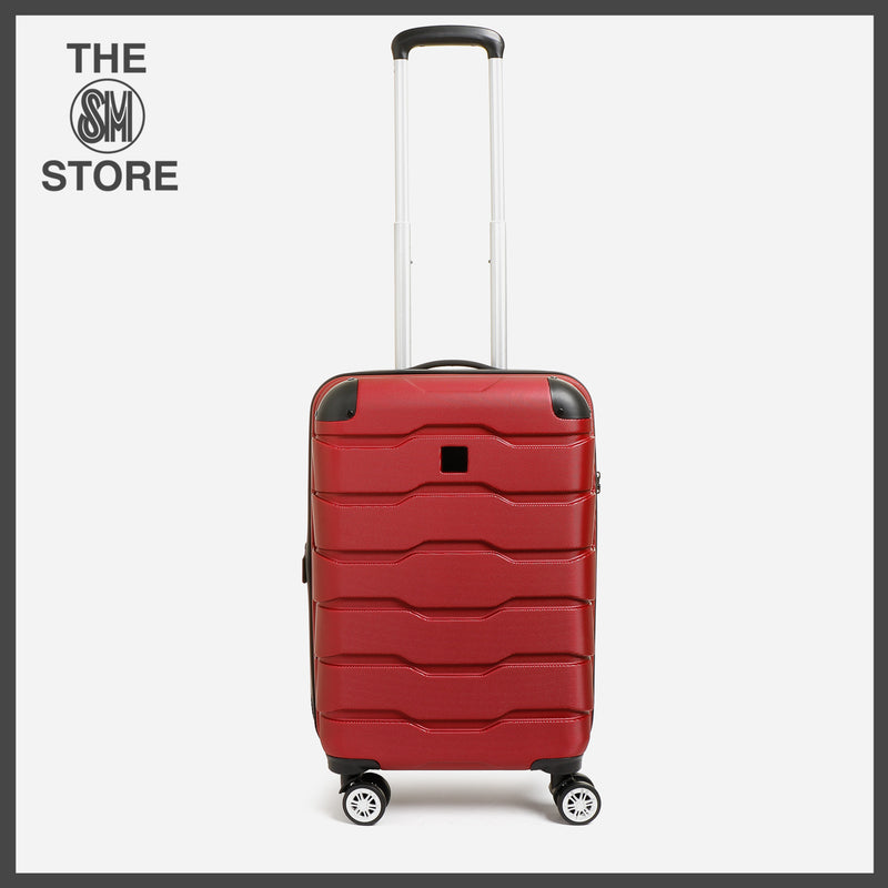 Travel Basic Argen 20-Inch Hard Case Luggage in Red