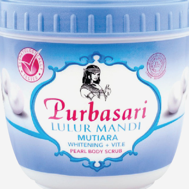 Purbasari Lulur Mandi Mutiara Whitening & Vitamin E Pearl Body Scrub 125g